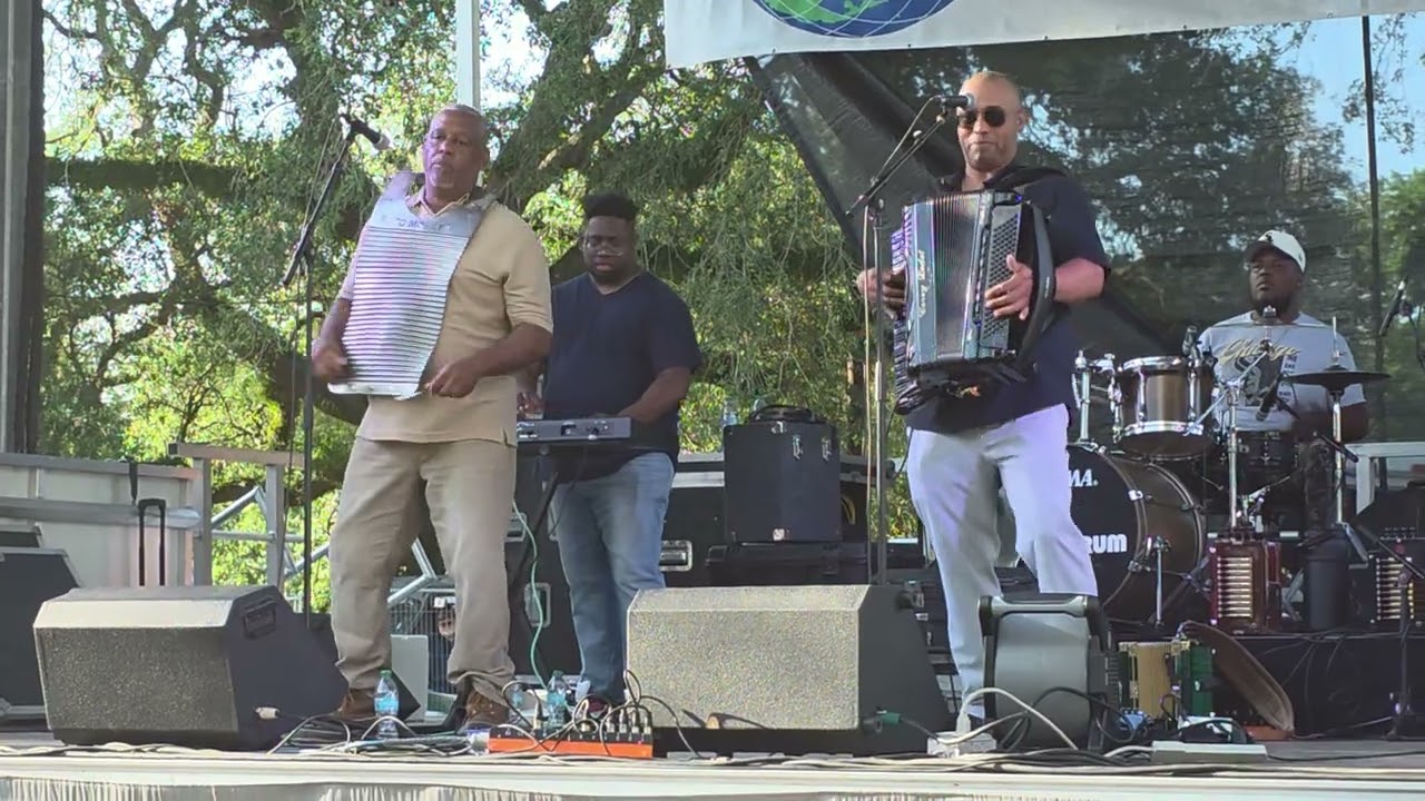 Corey Ledet & Black Magic zydeco parks Louisiana cracklin cookoff 2025