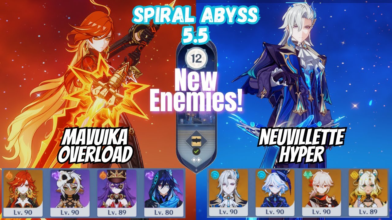 New Abyss! C0 Mavuika Overload / C0 Neuvillette Hyper Floor 12 5.5/5.6 Genshin Impact [原神]