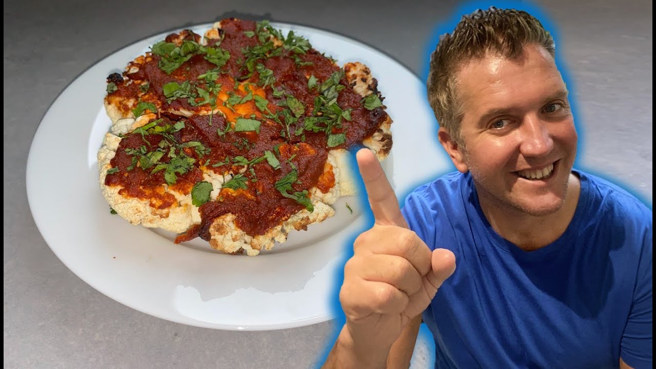 Roasted Cauliflower Steaks with Spiced Tomato & Garlic Glaze | 10 min Meals | Ninja Air fryer Recipe