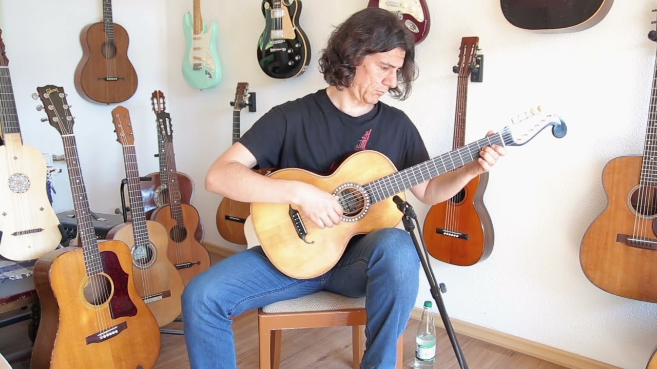 Hermann D&ouml;lling ~1910 Stauffer style romantic guitar - amazing sounding early classical guitar