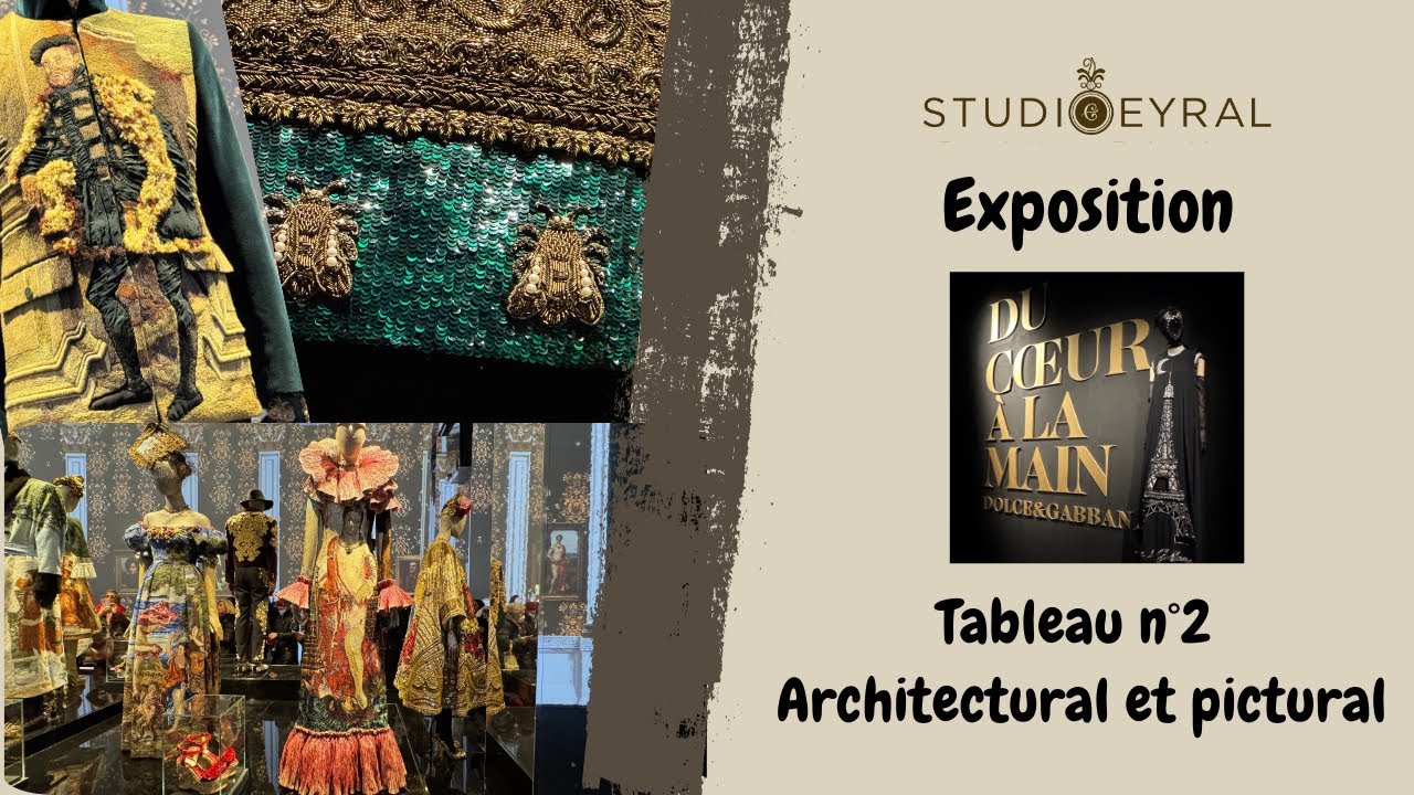 Exposition Dolce & Gabbana : quand la broderie devient architecture et peinture ! #broderie #art