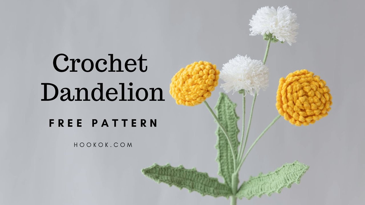 How to Crochet Dandelion - Free Pattern