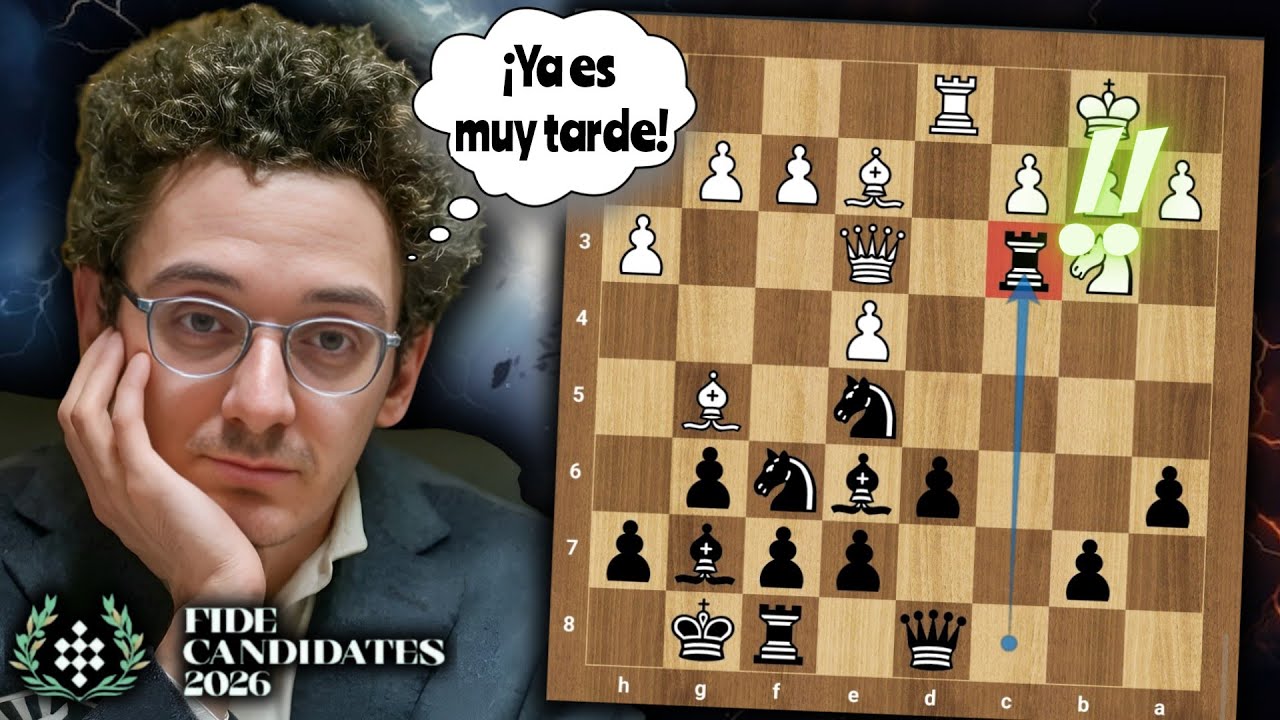 !!!AS&Iacute; TEN&Iacute;AS QUE JUGAR TODAS LAS PARTIDAS FABI😞💥!!! | Esipenko vs Caruana | (Candidatos - ronda 14)