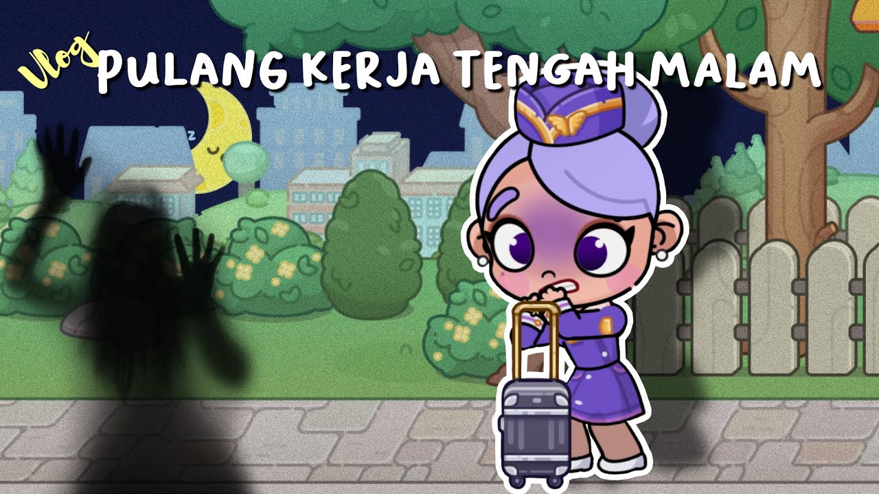 VLOG : PULANG KERJA SAAT TENGAH MALAM, AKU DI IKUTIN HANTU ! AVATAR WORLD DRAMA ROLEPLAY