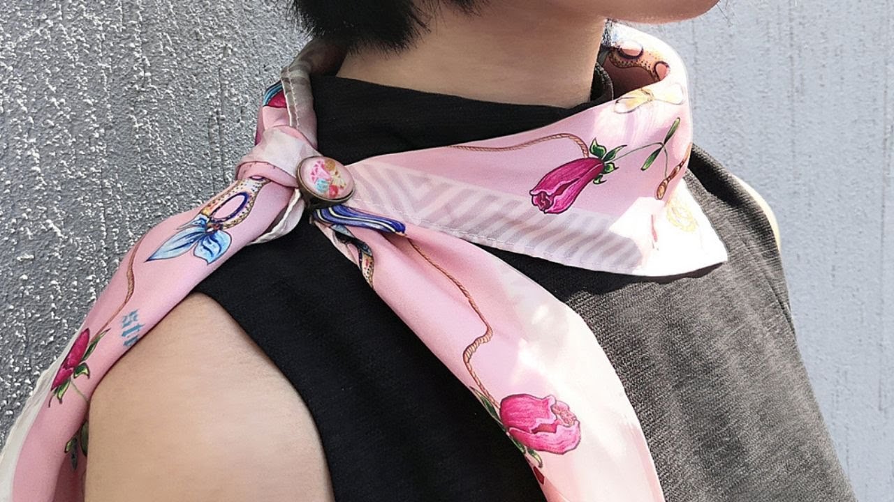 Stephydesignhk - 絲巾扣法式風情結綁法