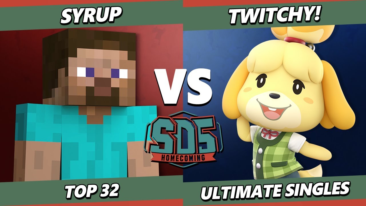 Stick Drift 5 - Syrup (Steve) Vs. Twitchy! (Isabelle) Smash Ultimate - SSBU