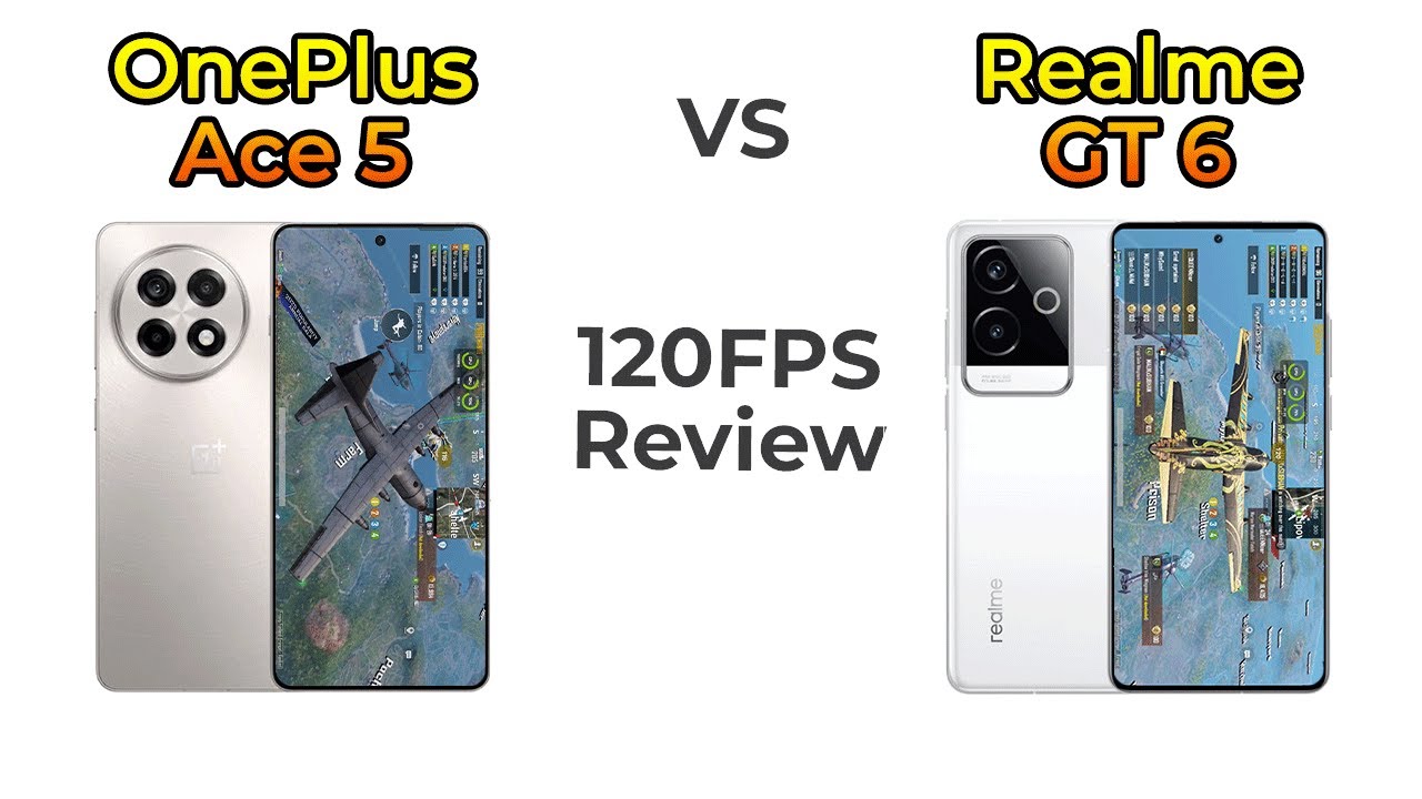 OnePlus Ace 5 против Realme GT 6 🔥 Тест производительности PUBG Mobile в 120 FPS | Какой из них л...