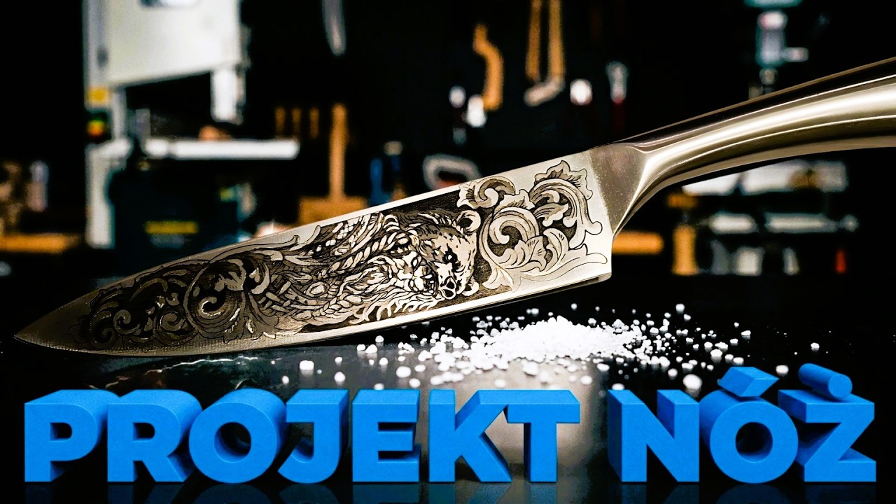 Efekt SZOKU -TRAWIĘ NÓŻ DOMOWYM SPOSOBEM - sól, prąd i stal