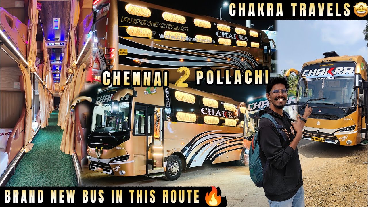 Brand New BS 6 bus of Chakra Travels 🤩| Chennai to Pollachi🔥| Vlog- 189