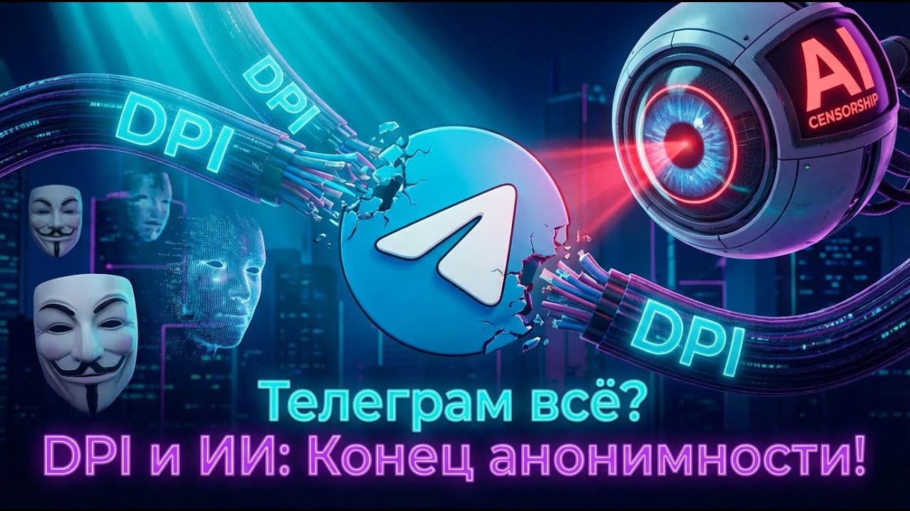 Телеграм уничтожают? DPI, ИИ-цензура и конец анонимности