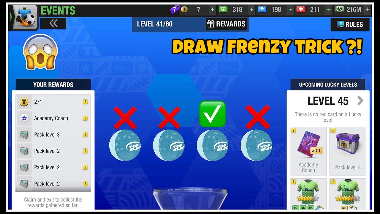 🔥 New 🔥 Draw Frenzy Trick ?! | Top Eleven 2023