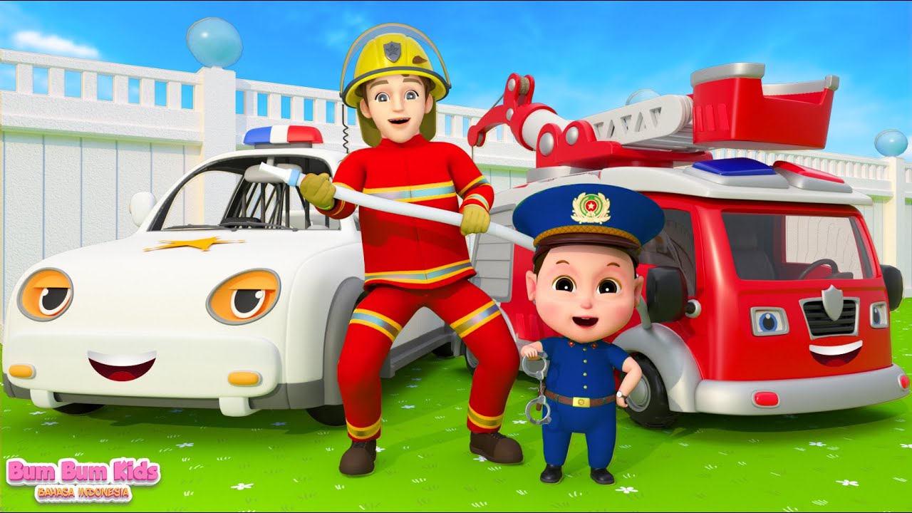 Polisi Masa Depan - Lagu Polisi Anak - Polisi Kecil | Lagu Anak-anak - Bum Bum Kids Bahasa Indonesia