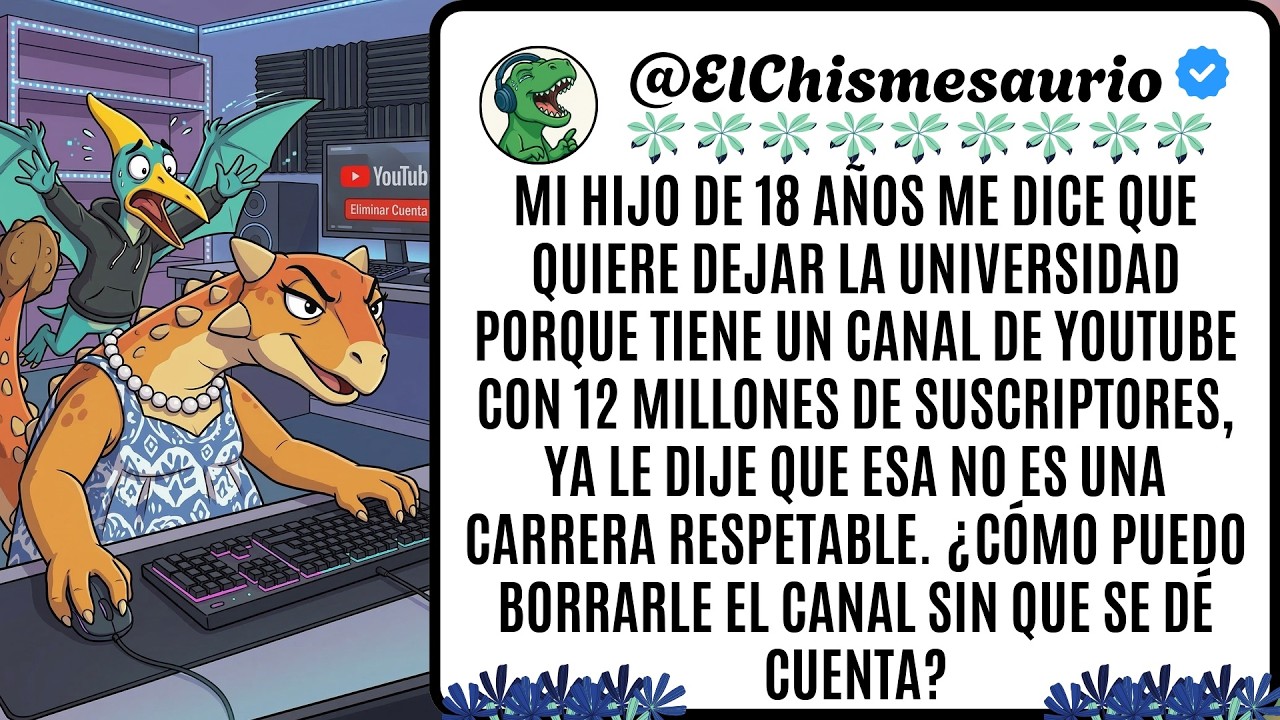 Mi hijo de 18 años me dice que quiere dejar la universidad porque tiene un canal de YouTube con 12