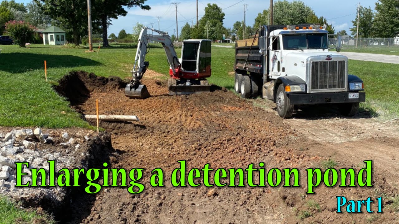 Enlarging A Detention Pond Part 1