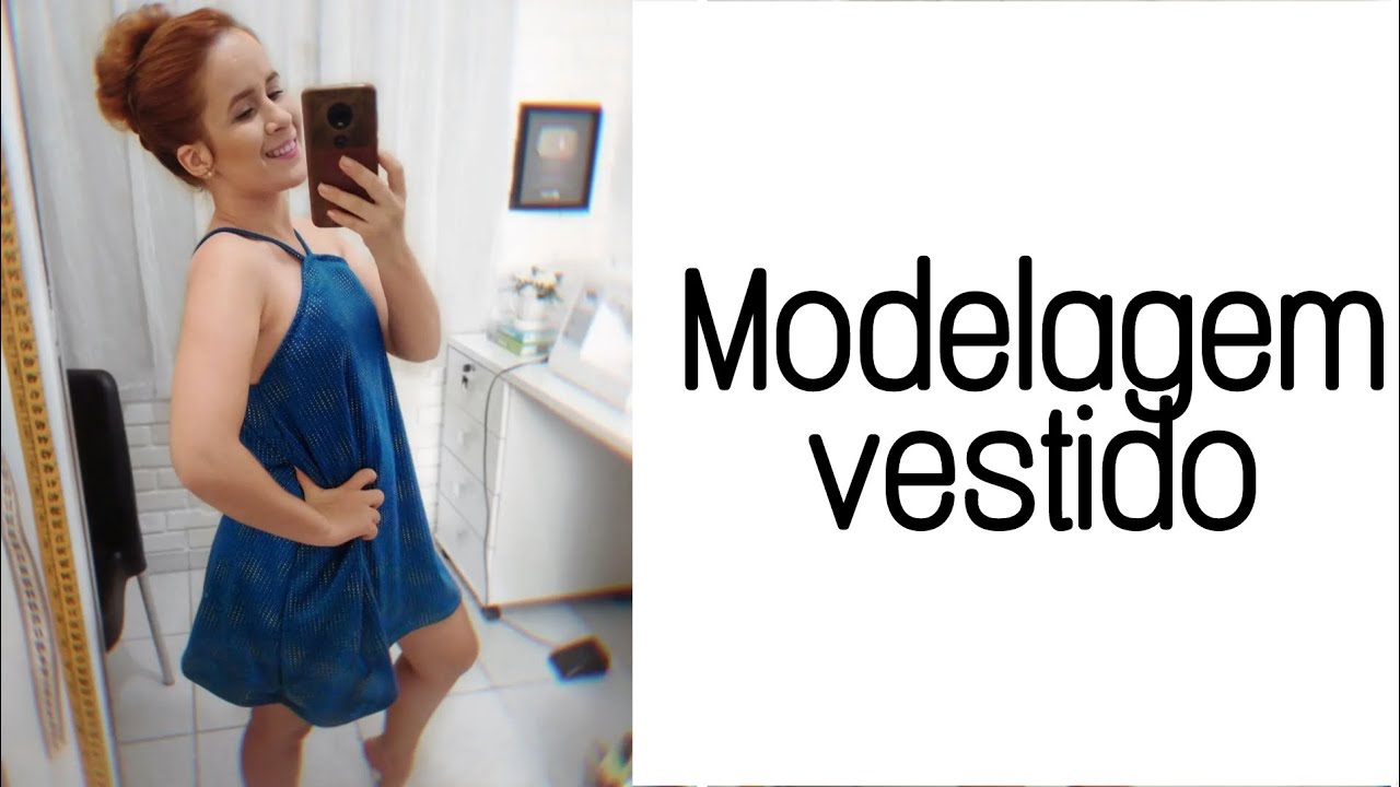 COMO MODELAR VESTIDO COM DECOTE TRI&Acirc;NGULO - passo a passo