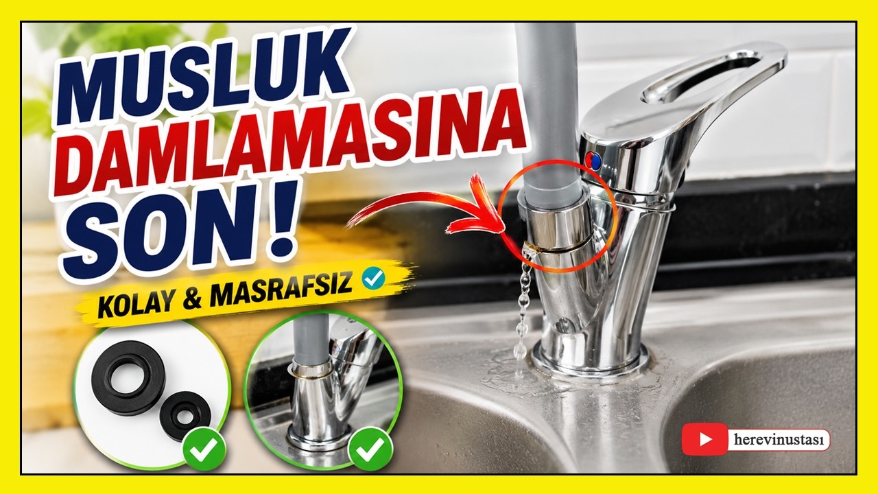 Musluk Damlama Sorunu Çözüldü! Usta Çağırmadan Tamir Ettim | Fixed My Leaky Faucet! DIY Repair
