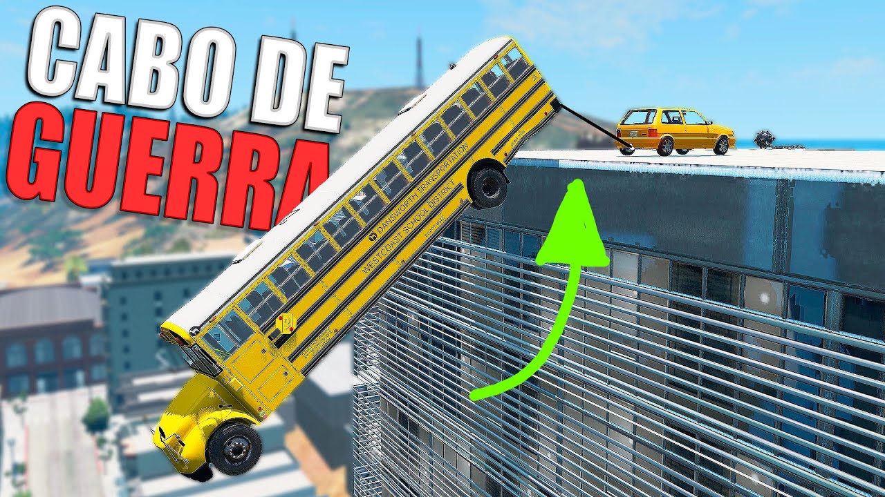 Cabo de Guerra com Carros no Beamng Drive