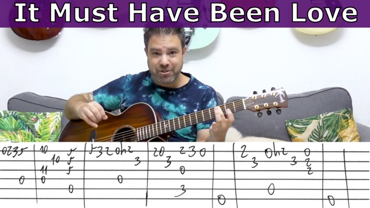 Fingerstyle Tutorial: It Must Have Been Love (Roxette) | Full Guitar Lesson with TABS