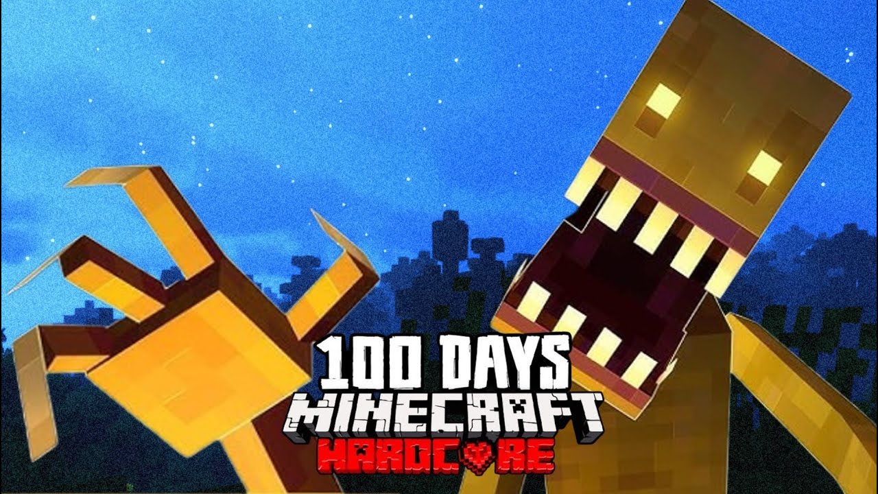I Spent 100 Days Surviving the Cave Dweller in Minecraft Hardcore...PART 1