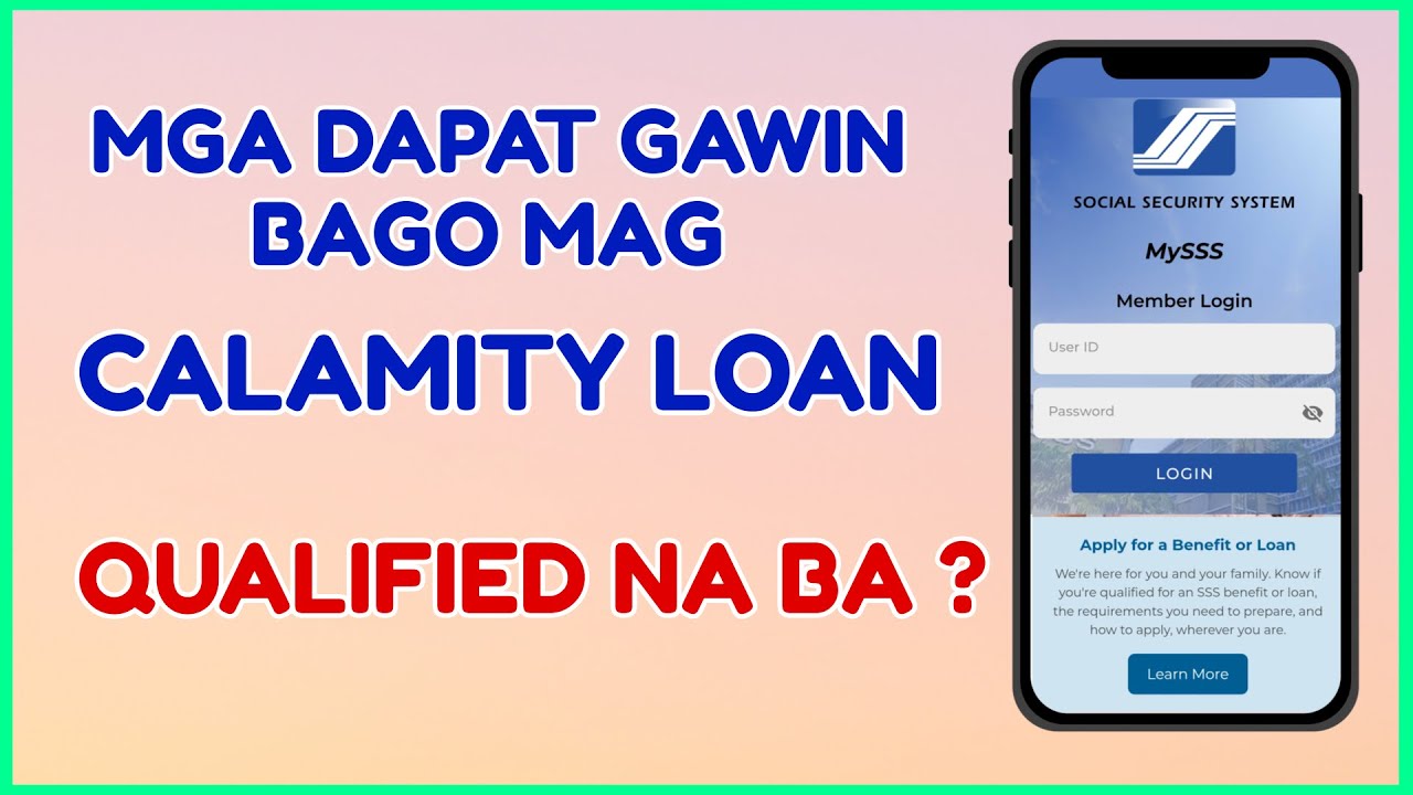 Sino ang Pwede Mag Apply ng SSS Calamity Loan? SSS Loan Qualified?