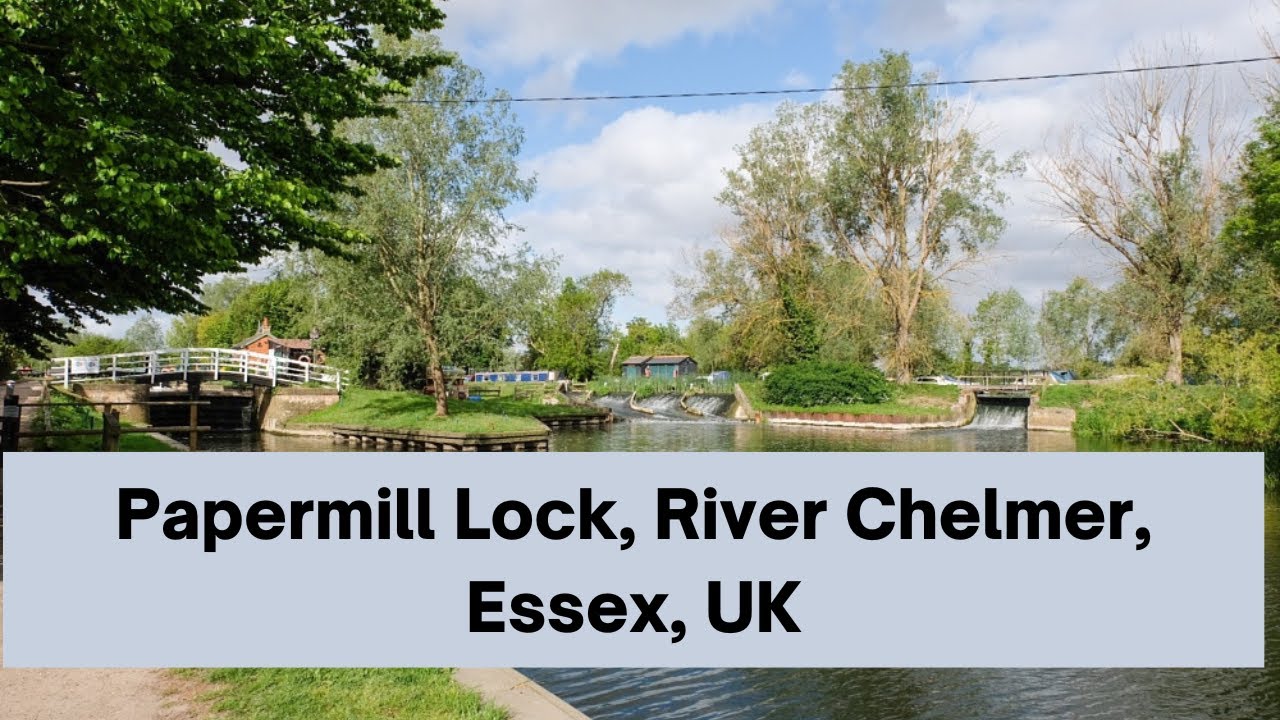 Papermill Lock, River Chelmer, Essex, UK