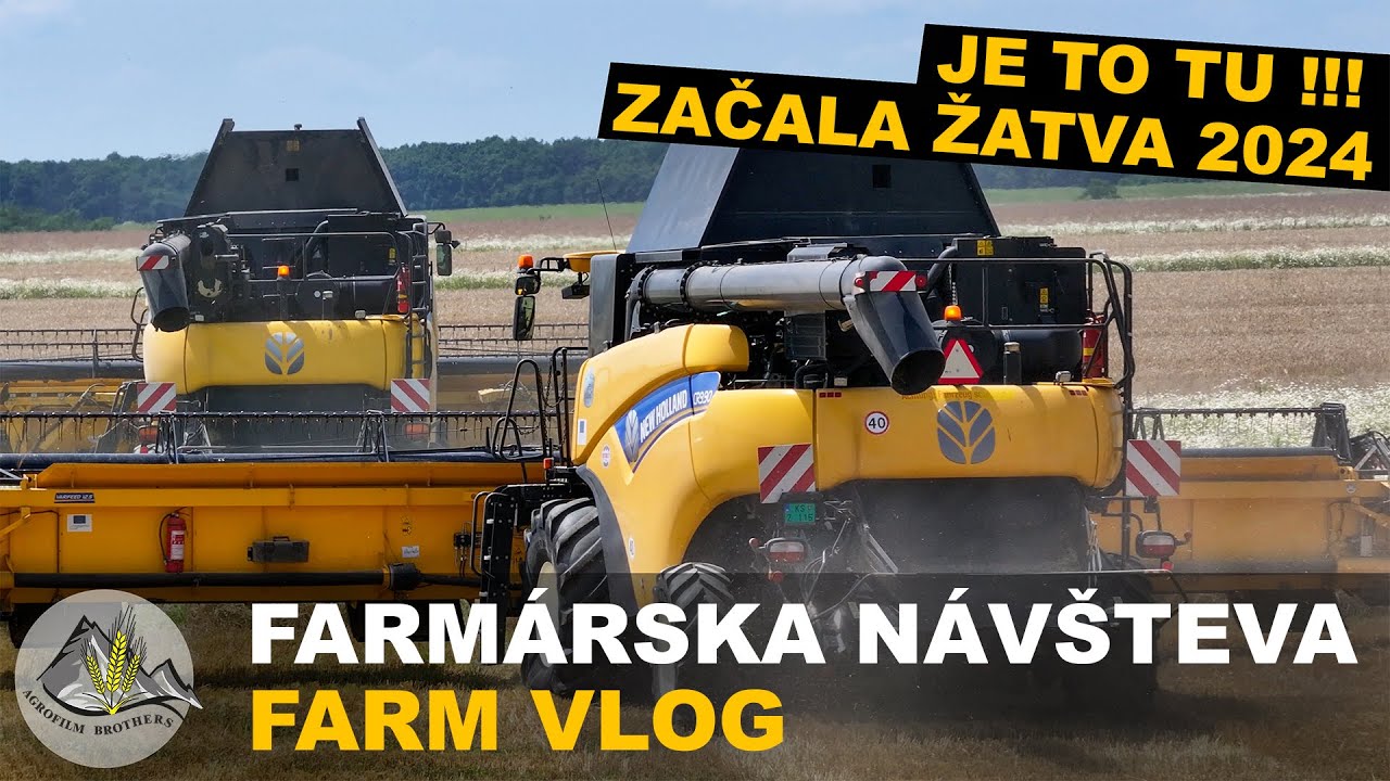 JE TO TU !!! [ Začala ŽATVA 2024 = Mlátime Ozimný Jačmeň ] Farmárska Návšteva FN#90