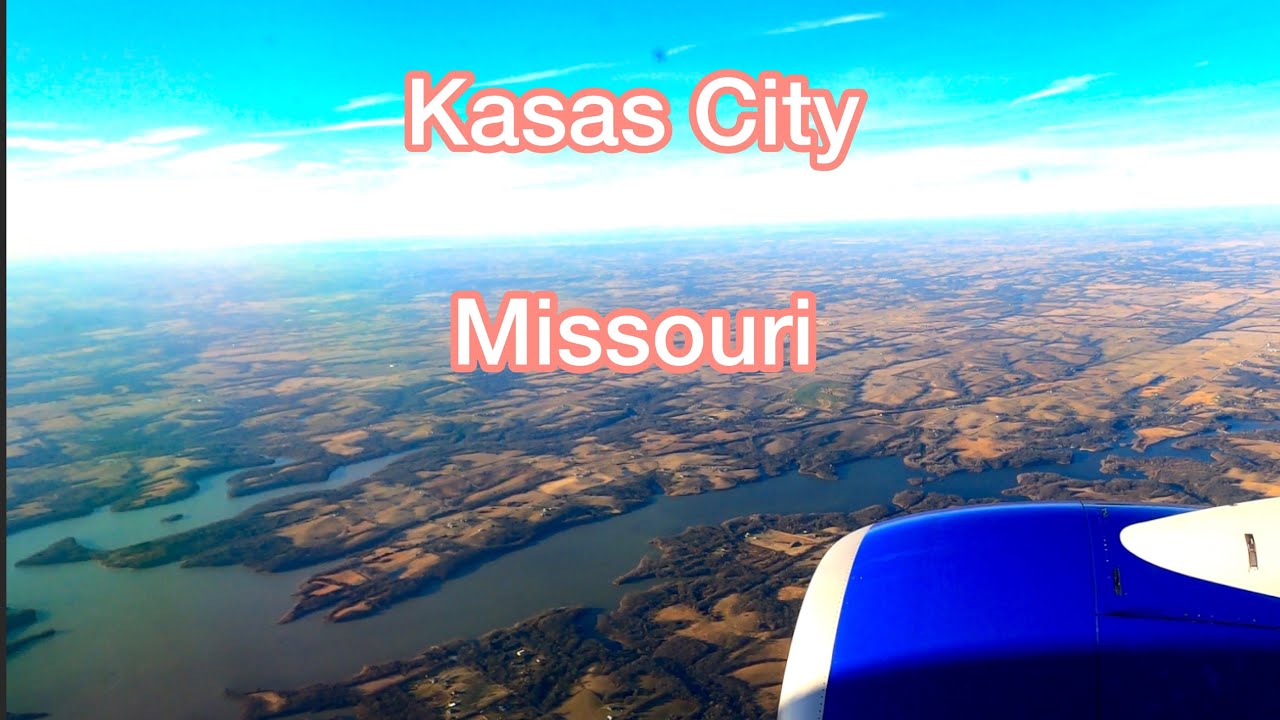 Airplane Landing At Kansas City International Airport (MCI)