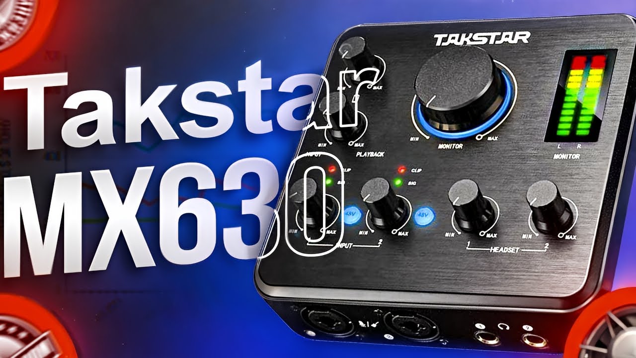 Аудио интерфейс, звуковая карта TAKSTAR MX630. Большой тест!
