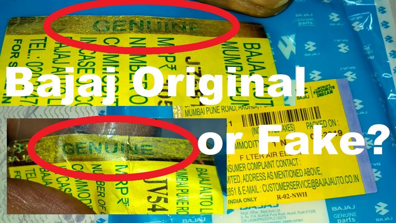 Bajaj Original spare parts test | Genuine parts test | discover 125 BS4 model