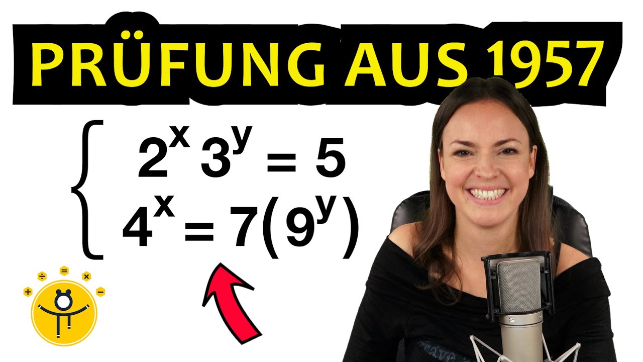 Alte Mathe Prüfung von 1957 – Gleichungssystem