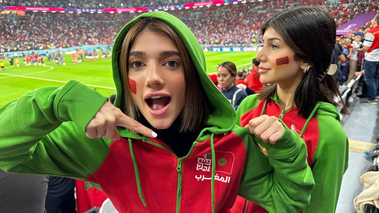 صرت مشجعة مغربية ب كأس العالم | نصف النهائي  😱⚽️