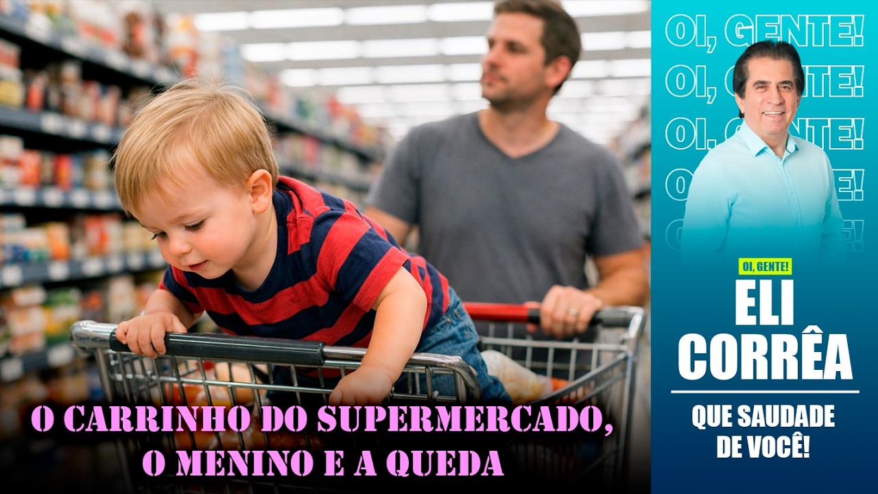 O carrinho do supermercado, o menino e a queda | Eli Corrêa Oficial |