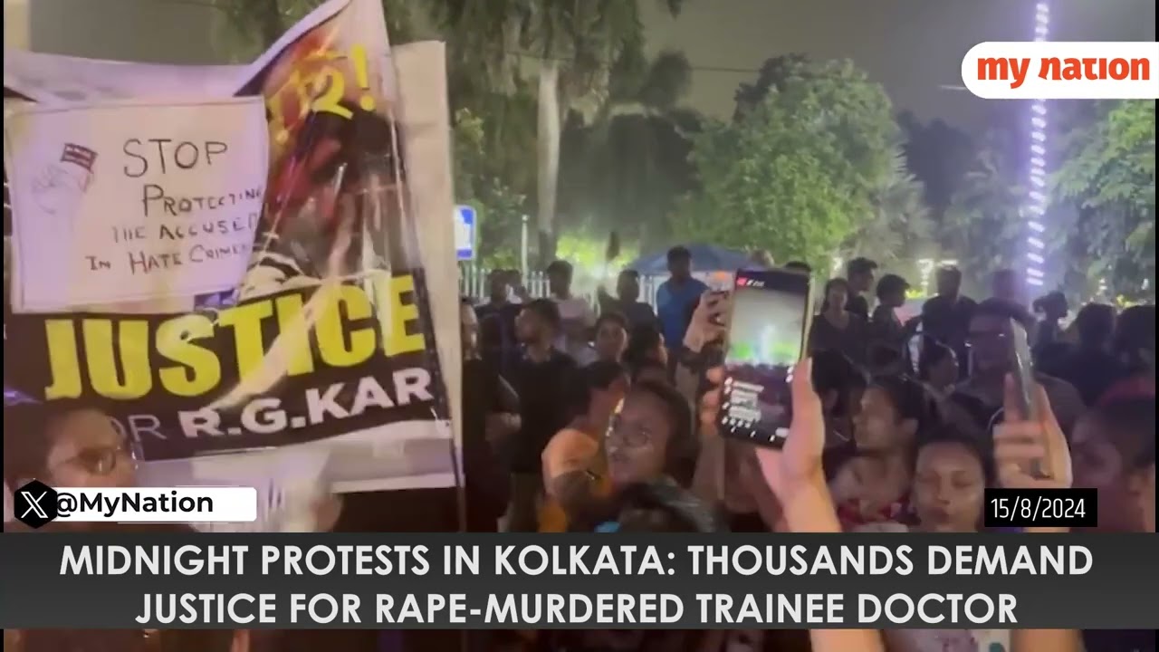 Thousands of Women March in Kolkata: Midnight Protests Demand Justice for Rape-Murdered Doctor