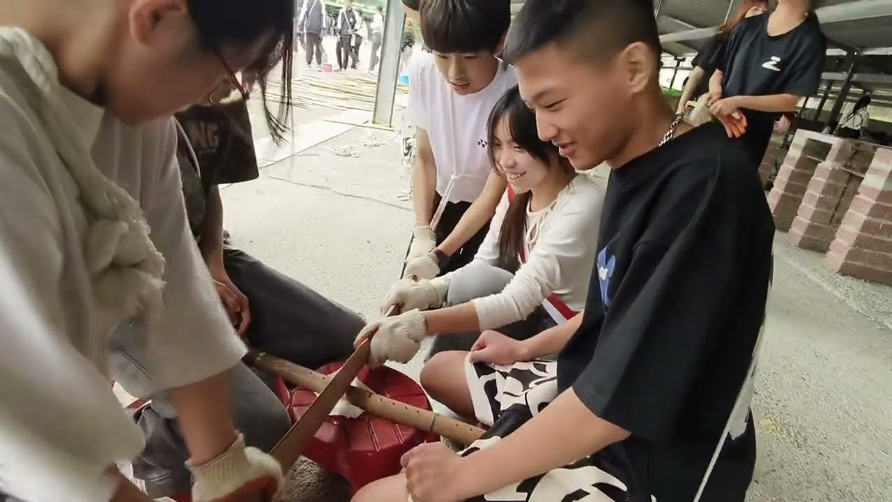 #高雄市立岡山國民中學 Kaohsiung Municipal Gangshan Junior High School #火鋸法摩擦生熱取火技能體驗 2026.01.15