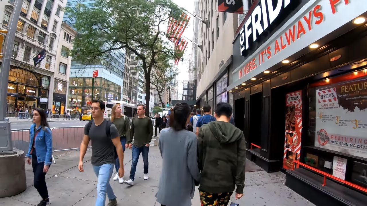 ⁴ᴷ Walking Tour Along 5th Avenue to the Empire State Building from Trump Tower