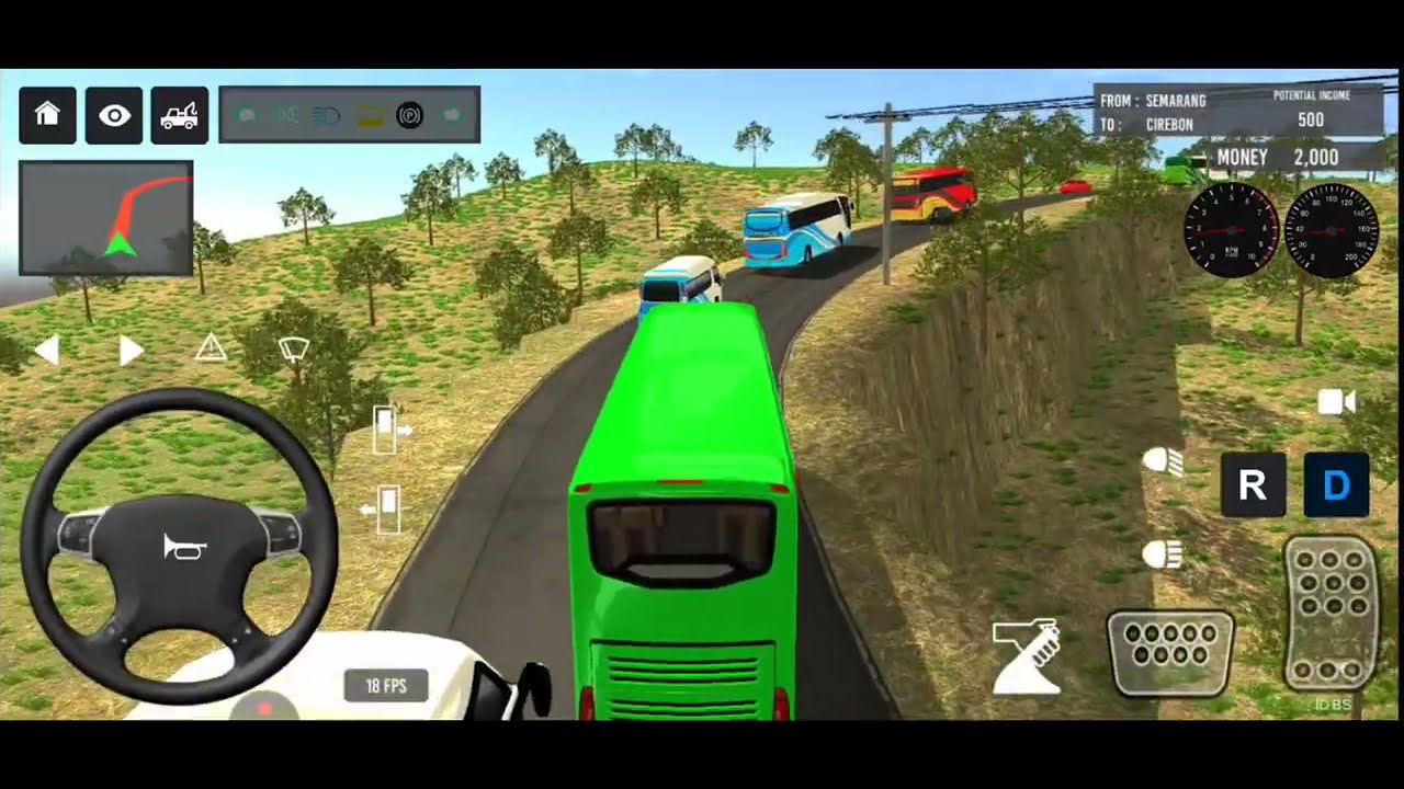 Bus Simulator Indonesia 👍 Gameplay Video #games #busgames #bus 