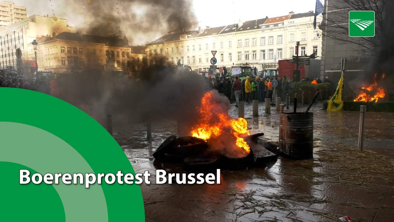 Boerenprotest Brussel: ‘We blijven strijden!’