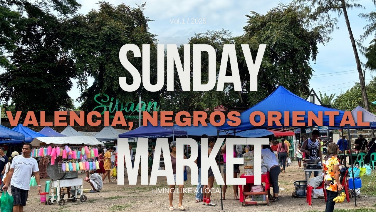 4K Walking Tour at the Sunday Market in Valencia, Negros Oriental, Philippines