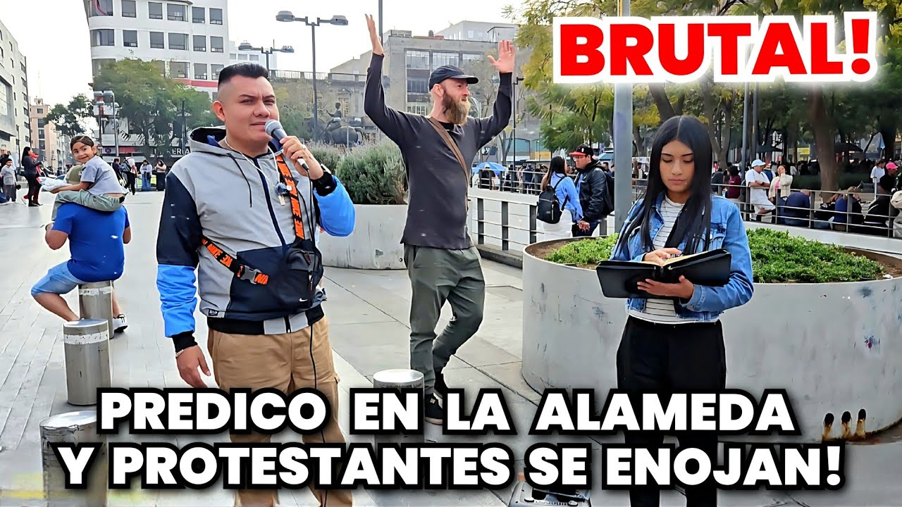 🚨BRUTAL! Predico en la Alameda y un protestante me INSULTA! ‼️😱🥶