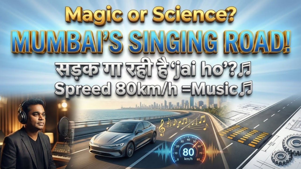 Mumbai की ये सड़क गाती है 'Jai Ho'! 🎶😱 India's First Musical Road Explained