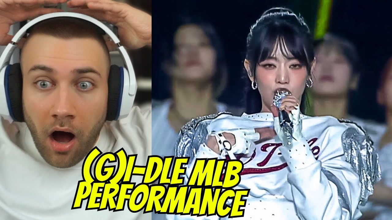 OMG!! (G)I-DLE Super Lady + TOMBOY + Queencard MLB Seoul Series Performance - REACTION