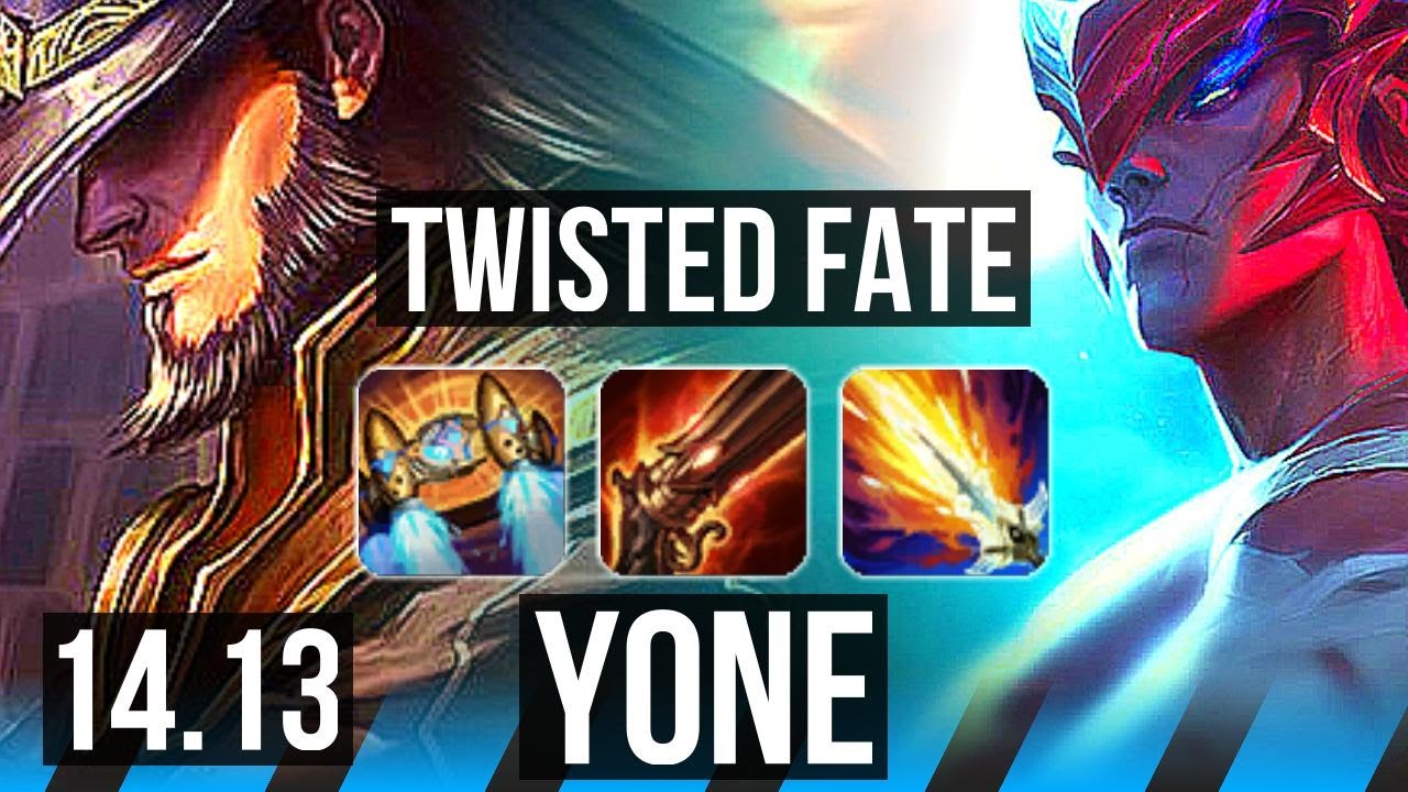 TWISTED FATE vs YONE (MID) | 5k comeback, 39k DMG, 1000+ games, 10/4/17 | VN Challenger | 14.13