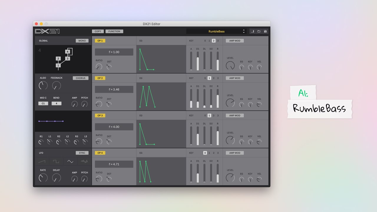 DX21 Presets – 32 new patches for the Yamaha DX21