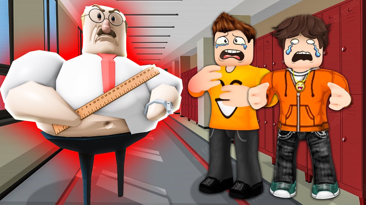 UCIEKŁEM z LEKCJI i STRASZNY NAUCZYCIEL ZROBIŁ NAM TO... z SmileSlow w ROBLOX!