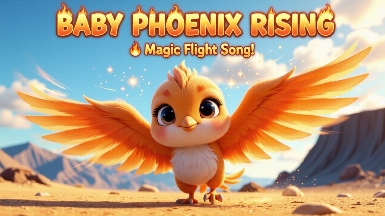 Baby Phoenix Rising 🔥✨ | Gentle Hope & Courage Song for Kids