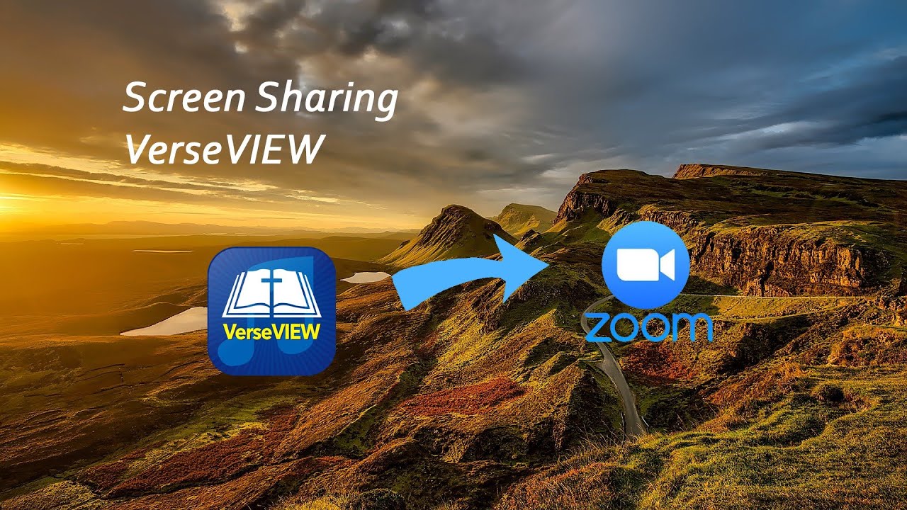 Sharing VerseVIEW screen during Zoom meetings