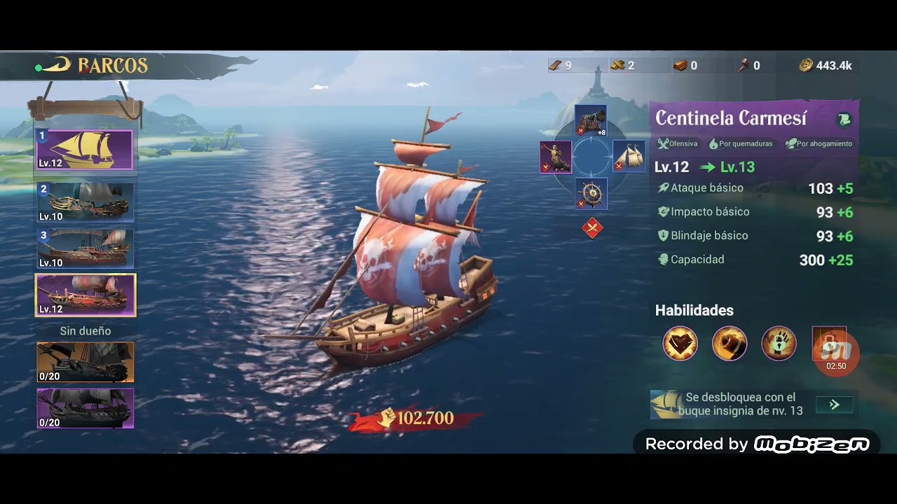 Sea of conquest pirate war gameplay como cambiar de barcos y ampliar almacen