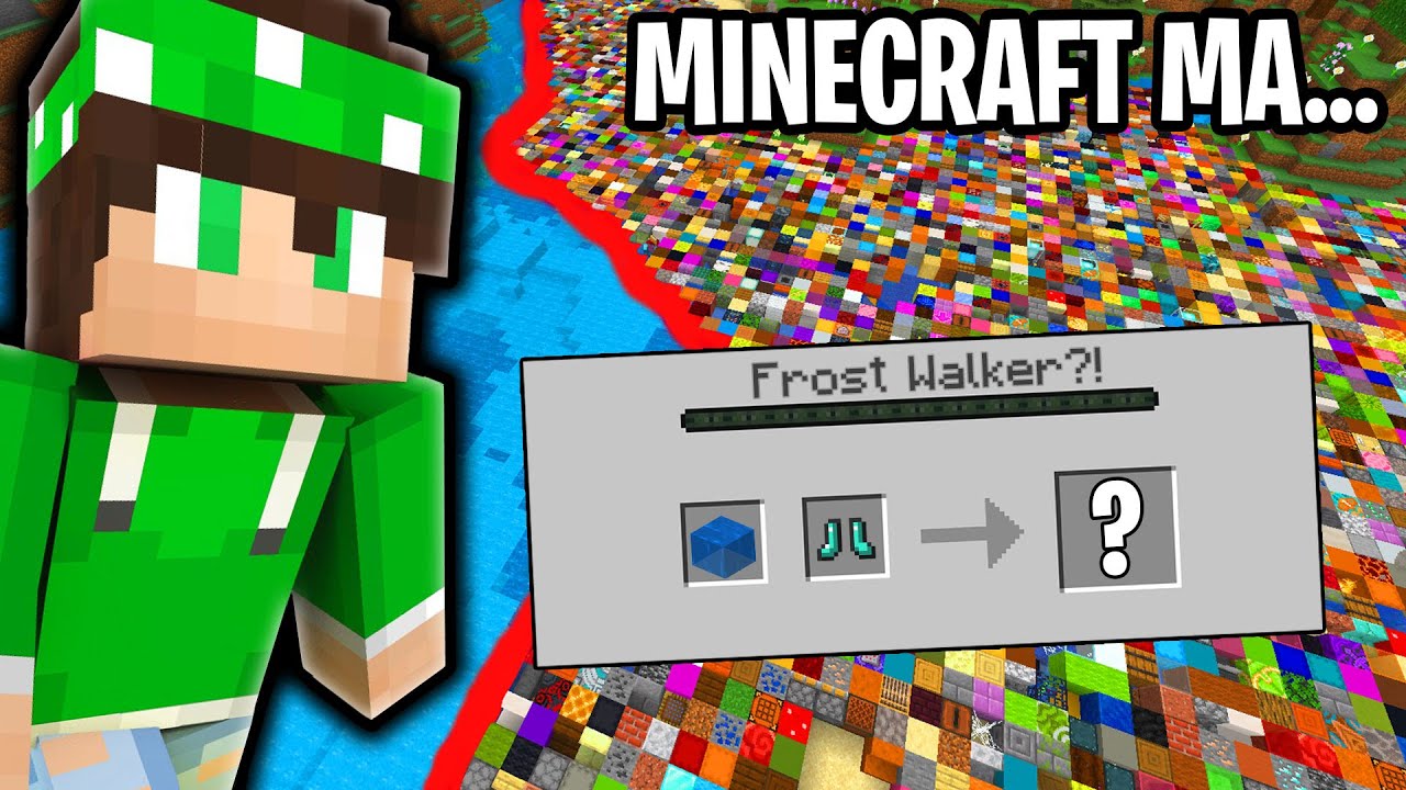 MINECRAFT MA IL TERRENO DIVENTA BLOCCHI CASUALI...