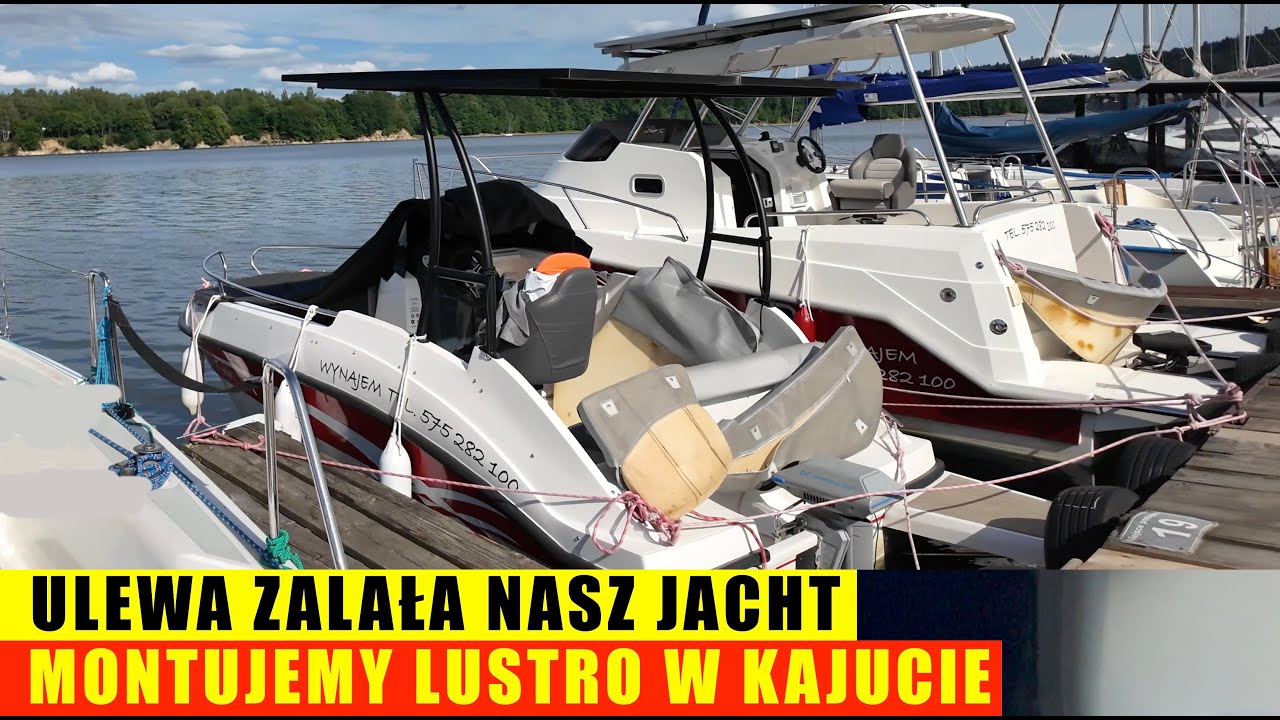 Ulewa zalała nasz jacht VIP JACHT SOLINA