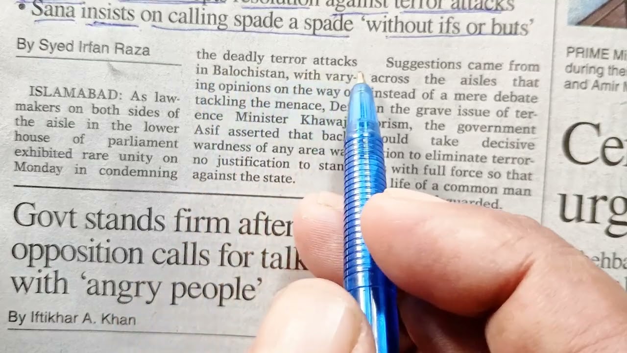 Today's Newspaper Reading//How to read newspaper effectively